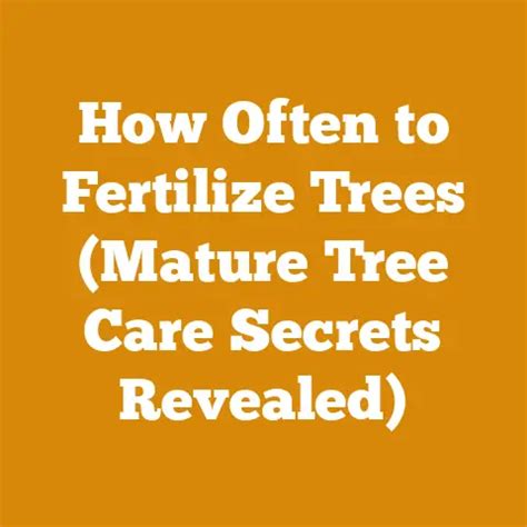 Image result for How Do You Fertilize a Tree