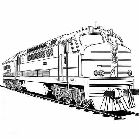 +50 Train Coloring Pages: Free Printable Images - Eggradients.com