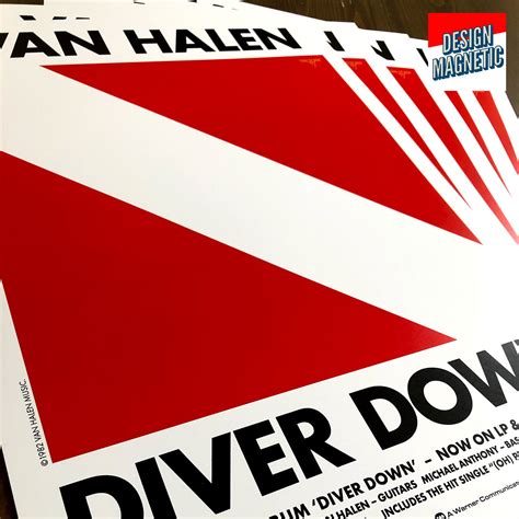 Van Halen Diver Down Vinyl Album Wall Art Poster Print 1984 5150 OU812 ...