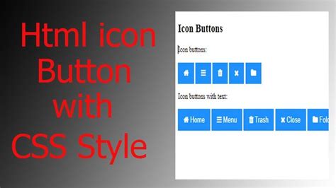 Buttons with Icons HTML CSS 的图像结果