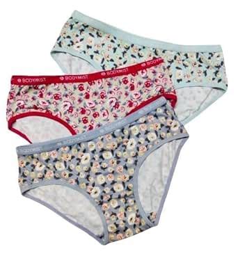 Buy BODYMIST Cotton Bikini Panties for Women Pack of 3 High Coverage ...
