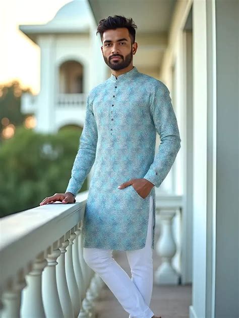 Fizori Cotton Kurta Pyjama with All Over Bel Buti Pattern – South India ...
