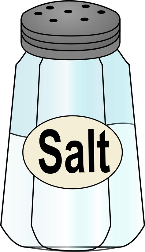 Salt Shaker - Salt Clip Art - (1697x2400) Png Clipart Download