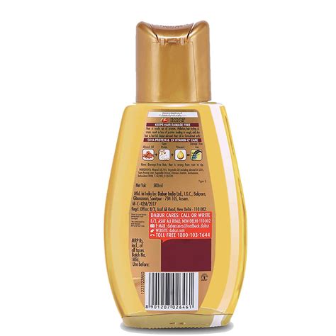 Buy DABUR ALMOND HAIR OIL WITH SOYA PROTEIN & 10X VITAMIN-E - 500ML ...