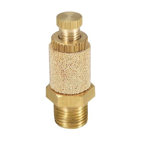uxcell Sintered Bronze Exhaust Muffler Top Adjustable G1/8 Pneumatic ...