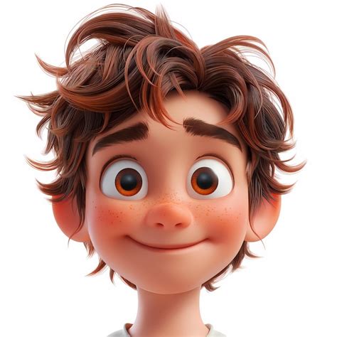 3d portraits of happy people on a white background cartoon characters ...