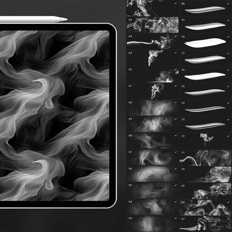 ArtStation - 80 Procreate Smoke Textures | Realistic Smoke Procreate ...