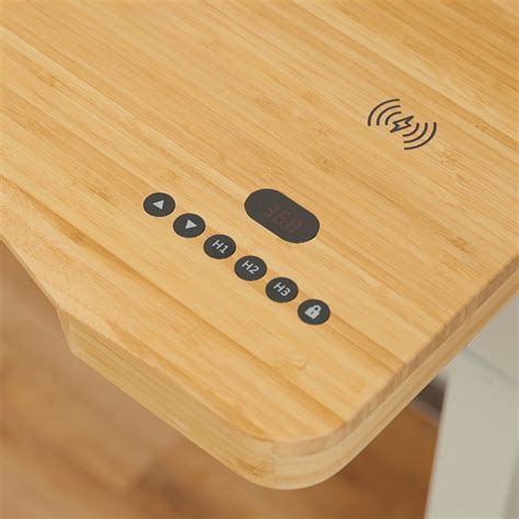 Single Motor Electric Sit to Stand Workstation with In-Built Drawer, H ...