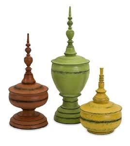 IMAX 29539-3 Misa Finials, Set of 3 : Amazon.in: Home & Kitchen