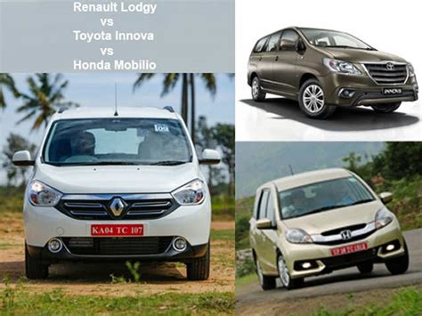 Toyota's efficiency - Renault Lodgy vs Honda Mobilio vs Toyota Innova ...