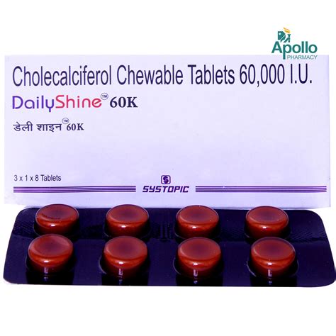 Dailyshine 60K Tablet | Uses, Side Effects, Price | Apollo Pharmacy