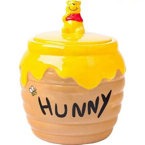 Disney Winnie the Pooh 3D Ceramic Honey Pot Cookie Jar for Kitchen ...