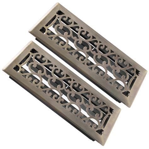 SANYCASA 2 Pack Floor Register 4x12 Inches Heavy Duty Walkable Steel ...