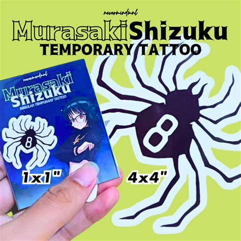 TEMPORARY TATTOO Shizuku Phantom Troupe Spider 8 HXH Hunter x Hunter ...