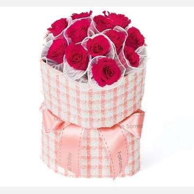 Classy Tweed (Bright Pink) - Flower Bouquet: Order Flowers Online ...