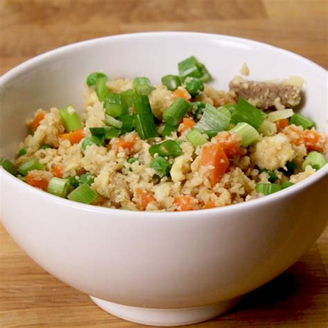 Healthy Cauliflower Fried "Rice" Recipe by Tasty