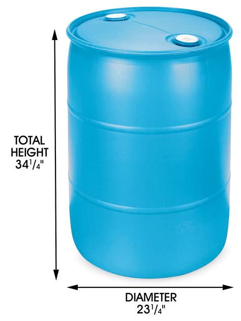 55 Gallon Drum Specifications 55 Gallon Blue Delcon® Closed Head Drum