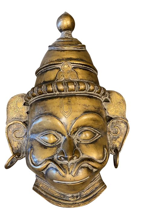 Pure Brass Hanuman Wall Hanging Mask Online In India for Sale