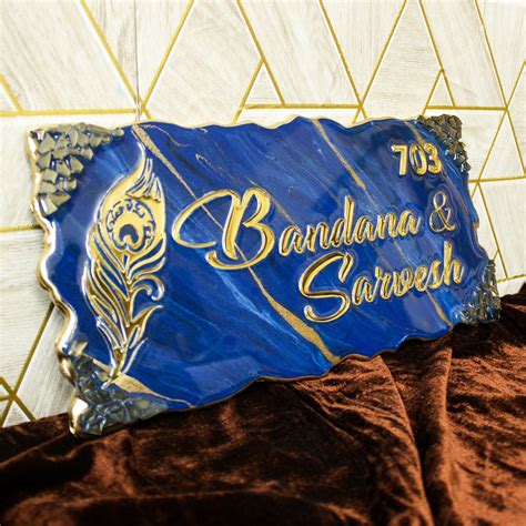 Customized Door Name Plates for Home | Personalized Premium Resin Name ...