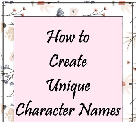 Image result for Creating Character Names