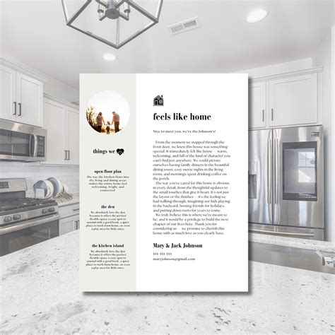 Buy Home Offer Letter, Real Estate Canva Template, Buyer Offer Letter ...