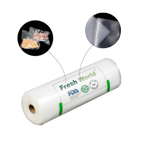 Freshworld Vacuum Sealer Rolls - Food Storage Saver Bag, travel ...