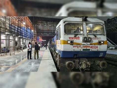 Trail run of 130 speed train on Kevadia railway track, train arrives ...