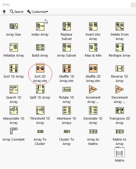 Sorting Array LabVIEW 的图像结果