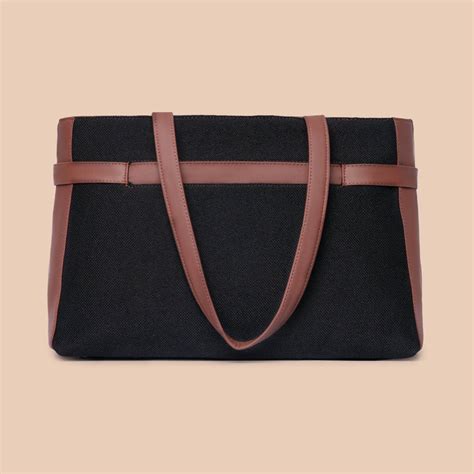 Jet Black Statement Office Bag – Zouk