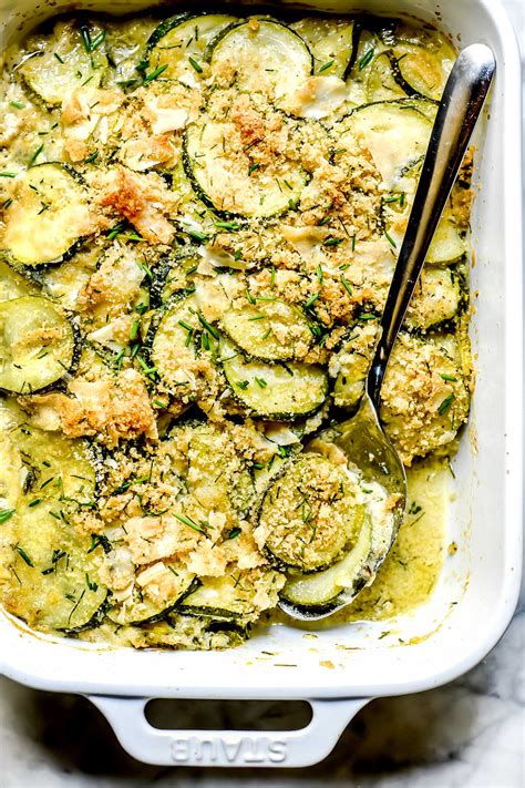 Easy Zucchini Casserole with Parmesan - foodiecrush.com