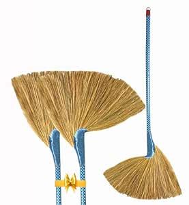MS Diamond Less Dust Voluminous Vietnam Broom, Long Handle Wooden ...