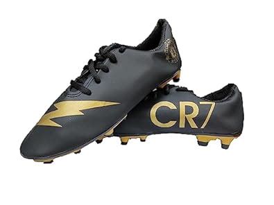 Buy Devinefeather GoldBlack Synthetic TPU Football Shoes Studs Soccer ...