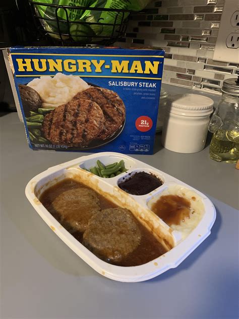 My Go To, Hungry Man Salisbury Steak! : r/frozendinners