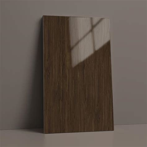 Brown Wood Look LM 01719 8 ft x 4 ft High Gloss Finish Decorative ...