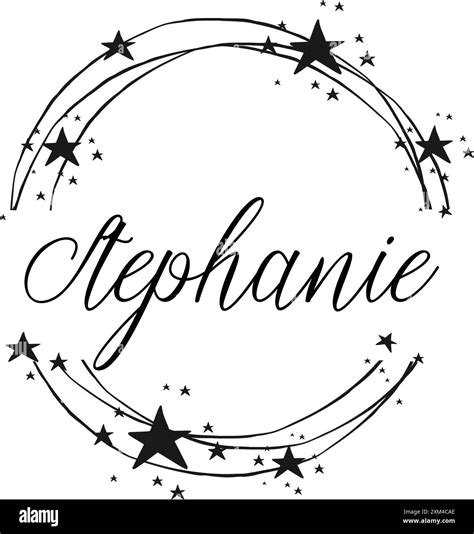 Stephanie Name Logo First Name STEPHANIE Patch Happy Birthday Party
