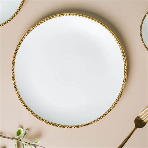 White Elysian 21 Piece Dinner Set For 6