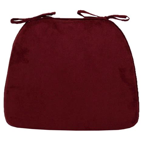 Alexander Burgundy Plush Foam Dining Chair Cushion