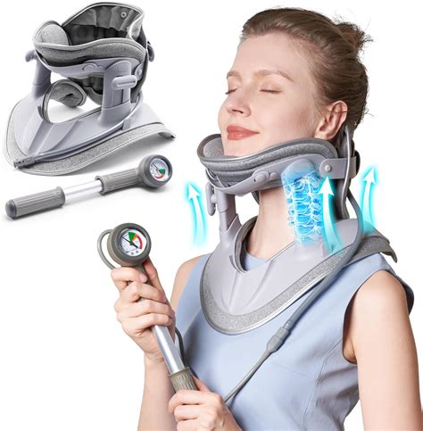 Amazon.com: Cervical Neck Traction Device, Adjustable Cervical Traction Device with 3 Power ...