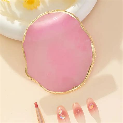Low-Allergy Resin Agate Nail Art Palette Board – Professional Mixing ...