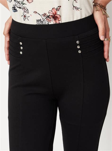 Buy Women Pintuck Knit Casual Trousers Online at just Rs. 999.0 ...