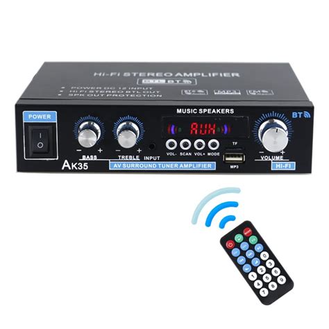 RADIONICS AK35 Mini Audio Power Amplifier Portable Sound Amplifier ...