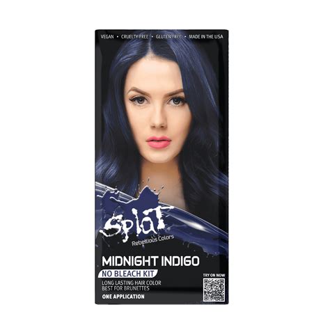 Splat Midnight Indigo Hair Dye, Semi-Permanent Blue Color - Walmart.com