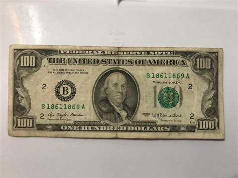 1977 Series 100 Dollar Bill