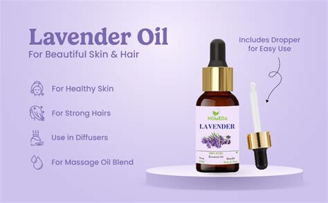 Homeda Lavender Essential Oil for for Hair Growth (30 ML), Diffuser ...