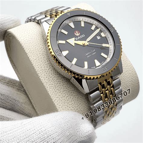 Rado Captain Cook Hrithik Roshan Special Edition Gold & Silver Black ...