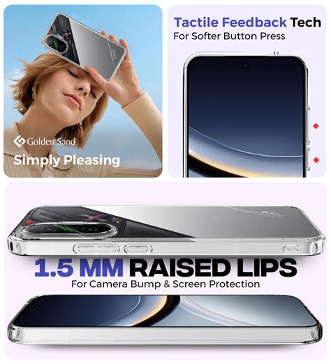 Ice Crystal Series Hybrid Transparent PC Military Grade TPU Back Cover ...