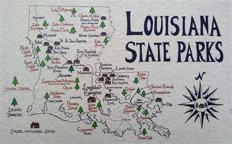 South Louisiana State Map