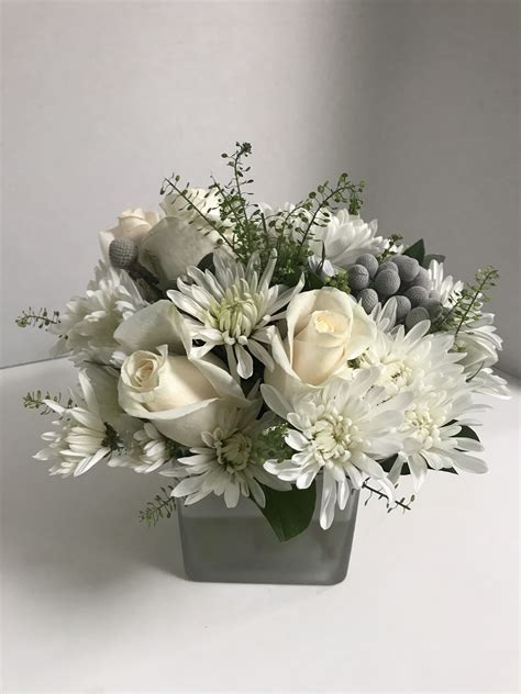 White Floral Arrangement Diy at Eileen Porras blog