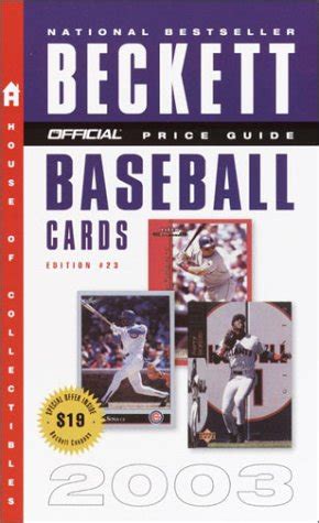 Buy The Official Price Guide to Baseball Cards 2003, 23rd Edition Book ...