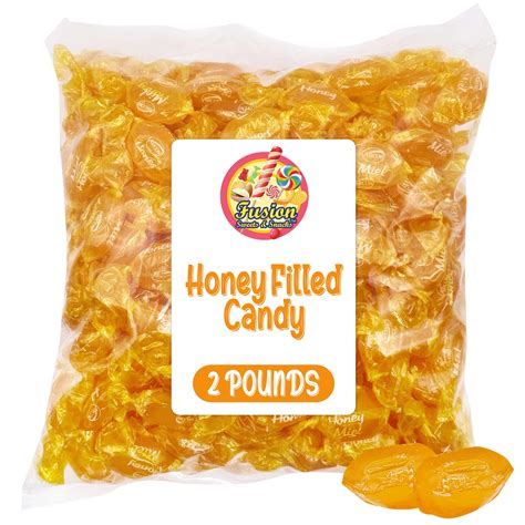 Amazon.com : Honey Filled Hard Candy - Individually Wrapped Honey Hard Candy - 2 Pound Bulk Bag ...